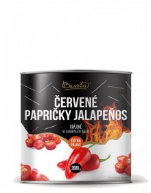 Jalapeňos papričky, krájené červené 3000 g