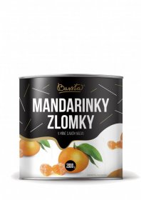 Mandarinky zlomky v mírně sladkém nálevu 2600 g